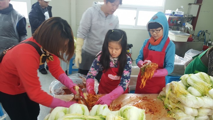 부안 우리밀 농촌체험휴양마을 1사1촌 김장체험 행사