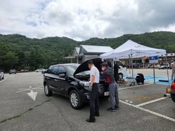 구미시설공단, 주차장 이용고객 차량무상점검 실시