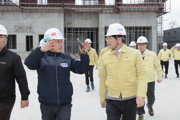 이춘희 세종시장, 대형 공사장 안전점검 실시