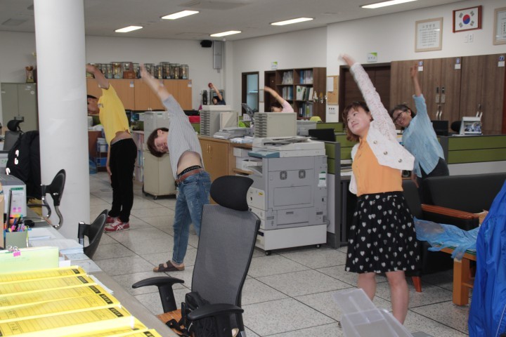 백운면 국민체조로 활기찬 하루일과 시작 