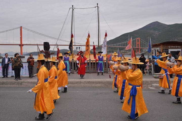 남해군 취타대 공연, 4일 첫 선 보여
