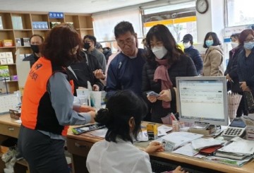 광양시 의용소방대, 마스크 판매 인력 지원