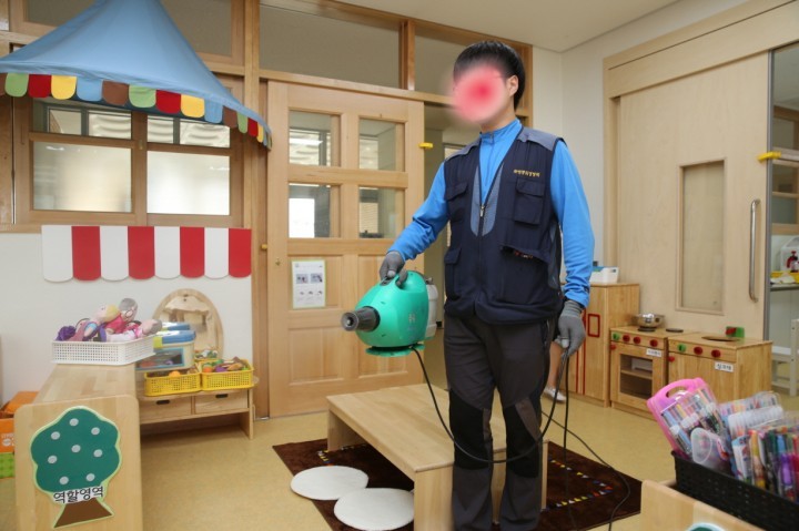 세종시교육청, 휴업 유치원·초등학교 방역실시