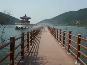 달성군 송해공원, 쿨링포그로 더위사냥