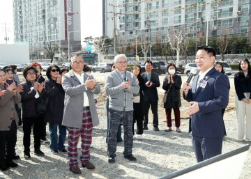 서철모 서구청장, 가장동 방문…주민과 소통하며 현안 점검