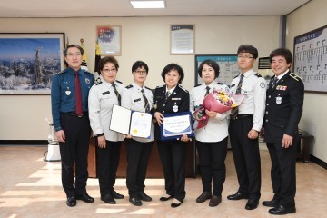 태백경찰서 철암여성자율방범대 베스트자율방범대 도내 2위