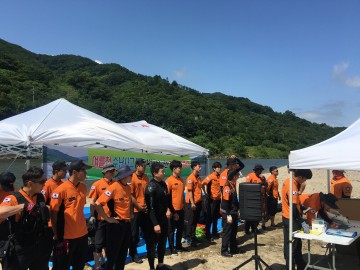 순천소방서, 지리산 일대 수난사고 대비 인명구조훈련