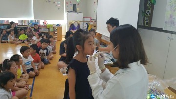 충주보건소, 아이들에게 양치 교육 실시 