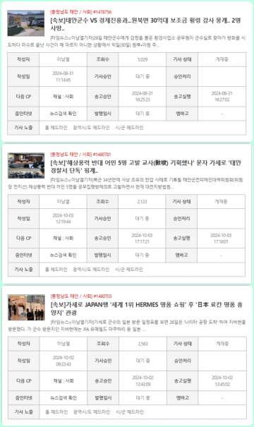 전국 타임뉴스 선정 태안군 가세로 군정농단 의혹 12대 뉴스…
