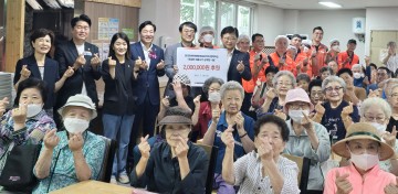 한국타이어, 건강한 여름나기 삼계탕 나눔 후원금 전달