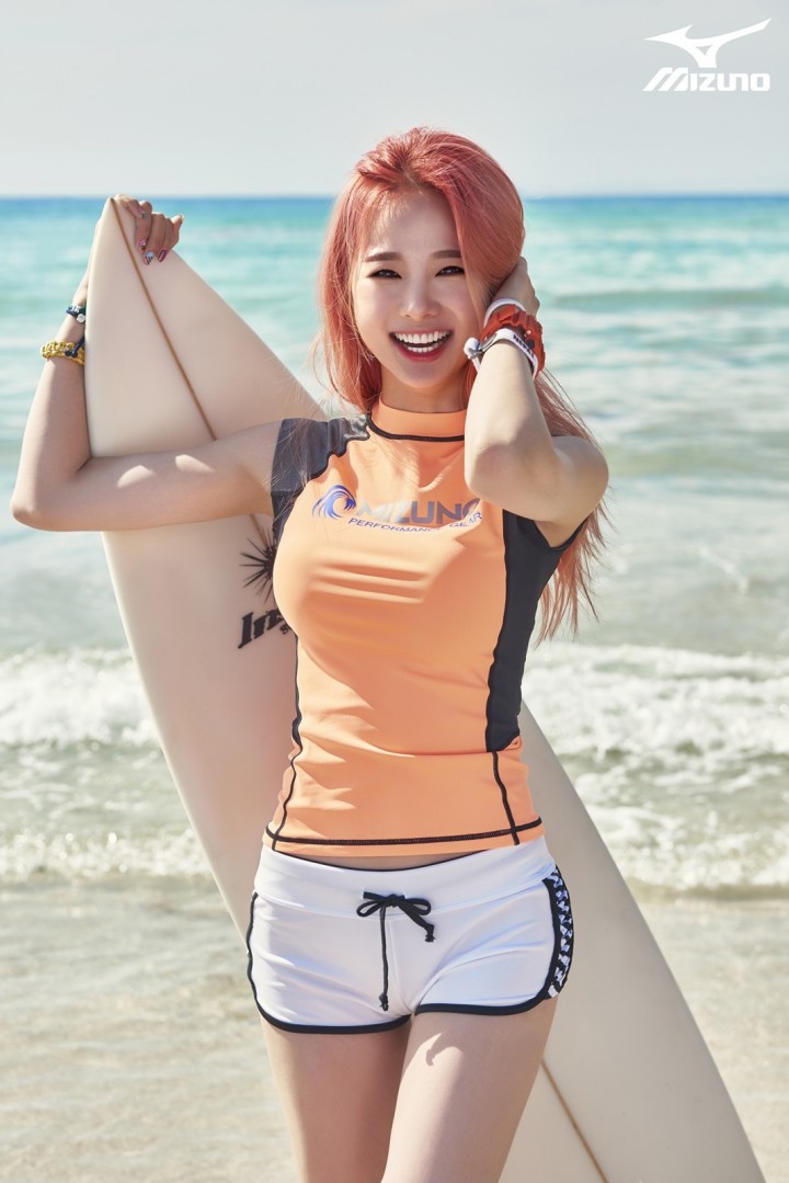 EXID, 남심 사로잡는 래쉬가드 비치룩 선보여...미즈노스포츠 여름 화보 공개