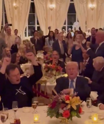 일론 머스크, 추수감사절 만찬 트럼프 옆자리