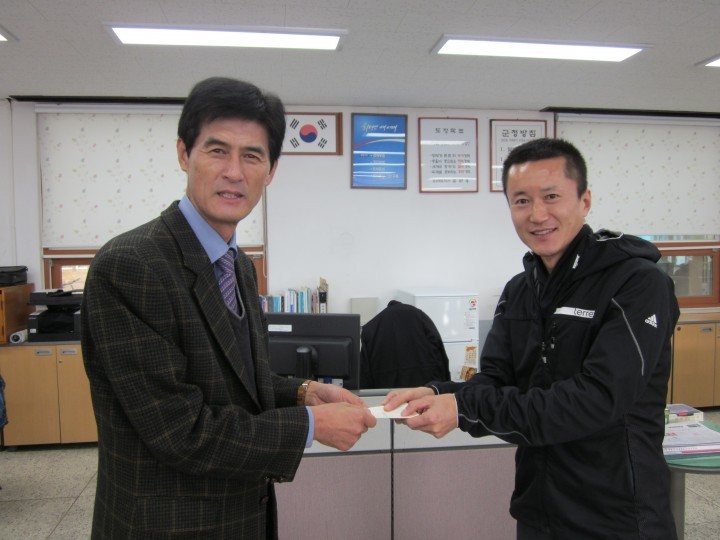 7년째 마라톤입상 상금 100만원 쾌척