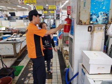 광양소방서 광영119안전센터, 보이는 소화기 일제 점검 실시