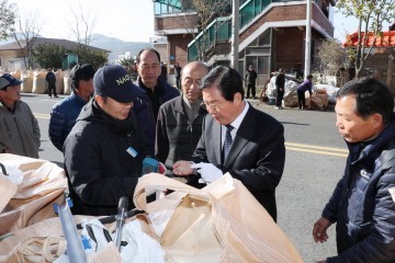 장종태 서구청장, 공공비축미곡 매입현장 농업인 격려!