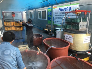 곡성군, 친환경 볍씨 온탕 소독장 문 열어