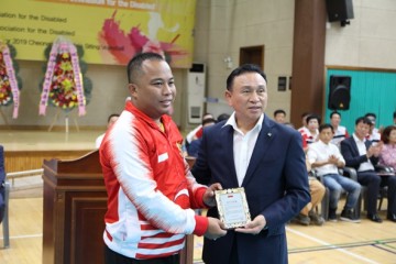 [포토] 2019 천안 오픈 아시아 좌식배구대회 개회식 개최