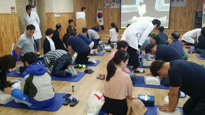 청주시, 법정 의무교육 대상자 응급처치 교육 