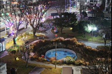 상주시보건소, 연말연시 경관조명 설치로 따뜻한 겨울 선사