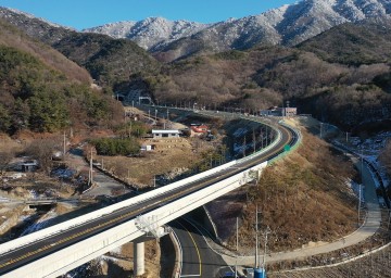 영주시, 국가지원지방도 28호선 단산~부석사간 도로건설공사 마구령터널 임시개통