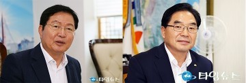 폭염에도 현장에서 뛰는 장종태·박수범 구청장