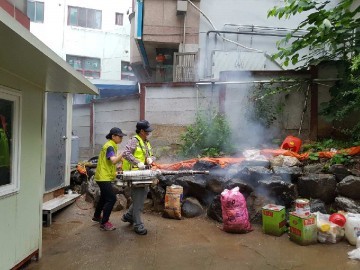 대전시, 청주 수해침수 지역 방역소독 긴급지원