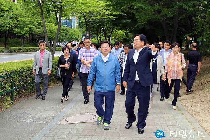 권선택 대전시장, 대덕구의 현안사업을 둘러보다!