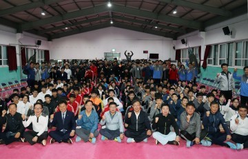 권선택 대전시장, 전국체전 참가 선수단 훈련장 방문 격려