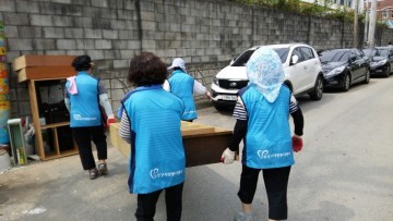 대전 유성구, 청주시 수해복구 자원봉사 나서