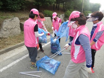 산남동 아이도 단원  추석맞이 대청소 실시