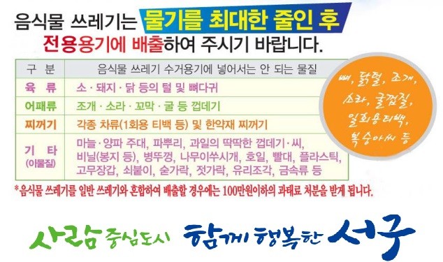 대전 서구, 음식물쓰레기 불법투기 단속 강화!