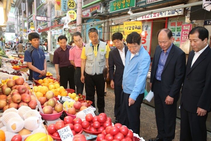 안상수 창원시장, 메르스 민생 현장 직접 챙겨