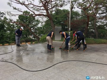 특수임무유공자회 충청북도지부 3.1공원 정화활동 