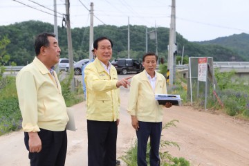 의성군, 주요사업장 현장 점검 나서