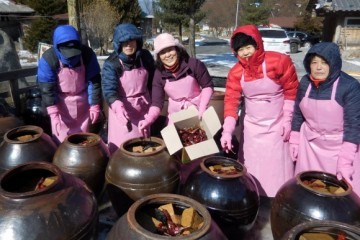 영주 부석면 주막거리 마을  부석태로 전통 장 담그기 행사 