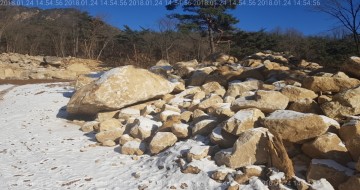 제천시 허가없이 자연석 무단반출 조경업자 수사중