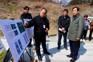 조길형 충주시장, 수안보온천 역 일대 현장점검 실시