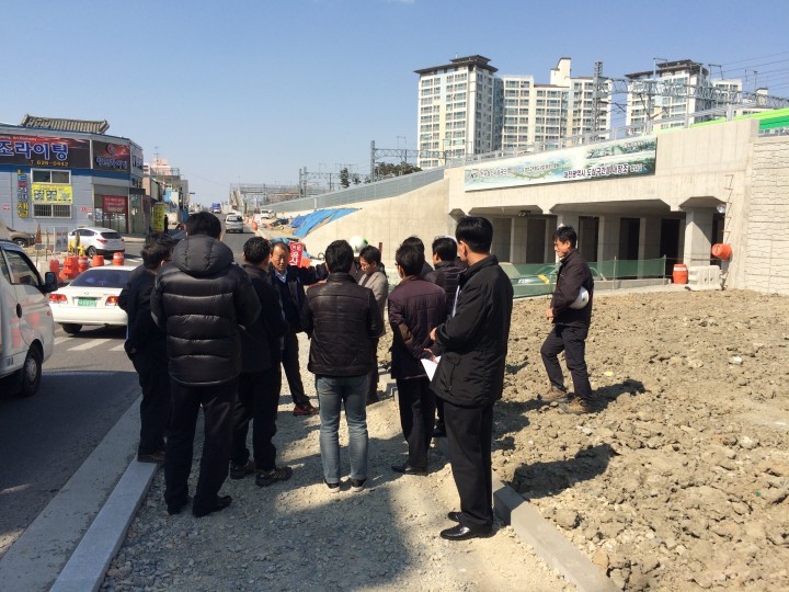 대전 동구, 철도변 정비사업 현장 합동 안전 점검