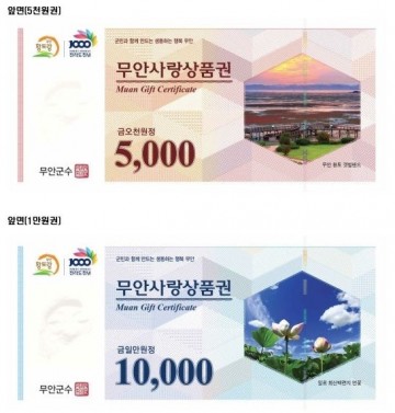 무안군, 지역사랑상품권 특별지원 국비 20.6억 확보 