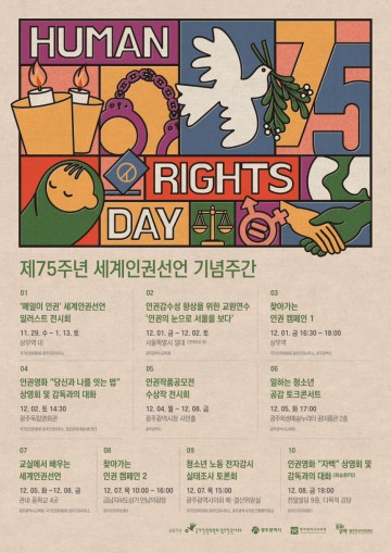 광주시, 세계인권선언 75주년 기념주간 운영