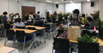 생활원예기술교육을 통한  화훼장식기능사 4명 최종합격