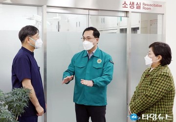 박희조 동구청장, 대전한국병원 찾아 의료진 격려 및 현장 점검