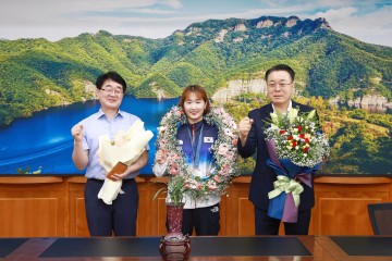 화순군, 올림픽 배드민턴 정나은 선수 환영식 개최