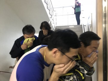 청주시 봉명1동 화재 대처능력 및 인명구조 능력 배양을 위한 소방훈련
