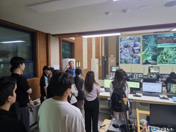 건국대 경찰학과 학생들, 충주시 CCTV 통합관제센터 견학