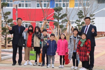 "신도청 새로운 별",호명초등학교 개교,입학식 실시!