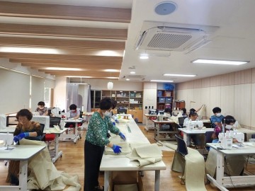 한국생활개선보성군연합회, 요양시설에 삼베 이불 기증 나눔