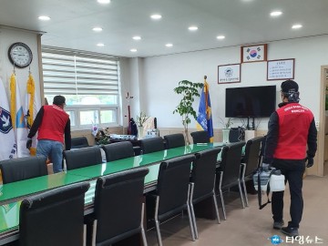 특수임무유공자회 청주시지회, 코로나19 방역실시
