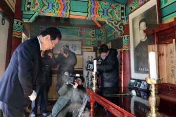 김영록 전남지사, 안중근 의사 참배로 새해맞이