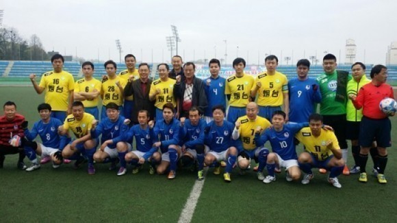 군산시, 중국 연대시 축구팀 친선경기 진행